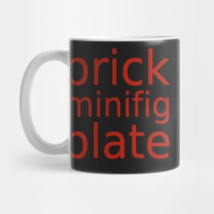 brick minifig plate Mug